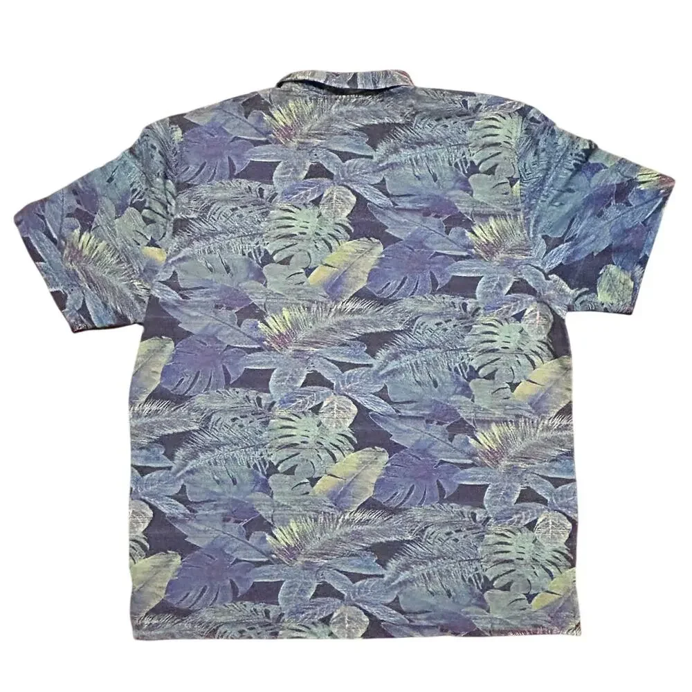 Robert Graham 2XL Paradise Garage Zip Polo Tropical Shirt Short Sleeve Men’s